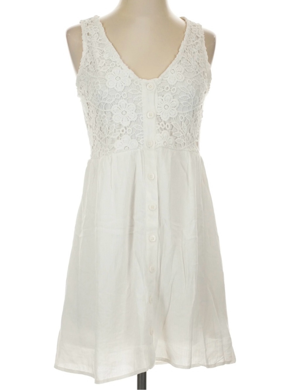 xhilaration Cream Bohemian Mini Dress or Blouse Size S
